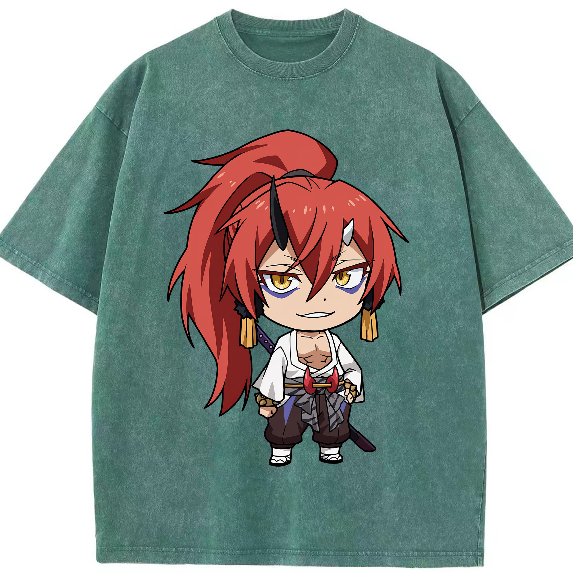 （画像用） 転スラ Regarding Reincarnated to Slime 綿100% ヴィンテージ風 半袖Tシャツ（フロントプリント）